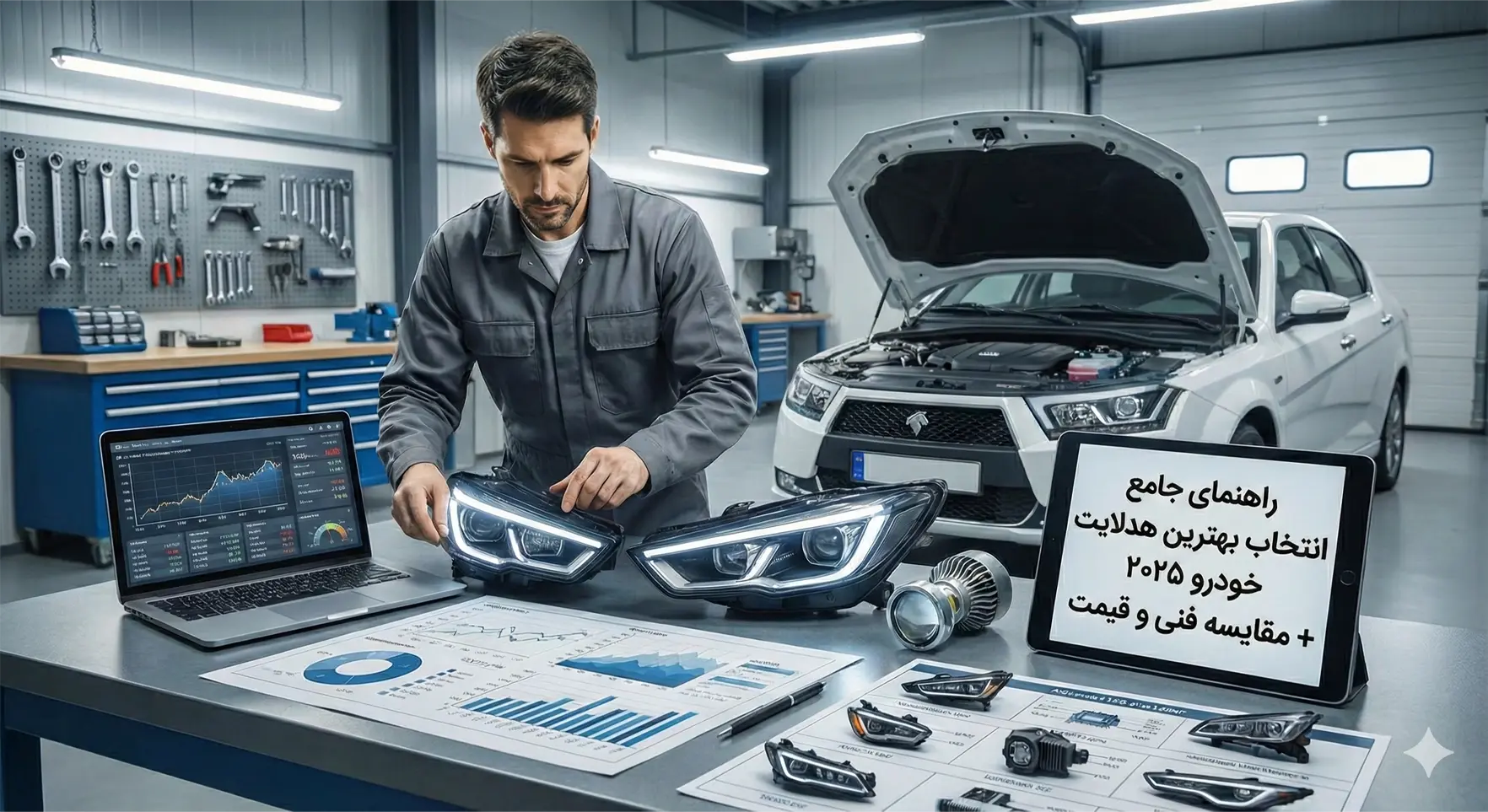راهنمای جامع انتخاب بهترین هدلایت خودرو